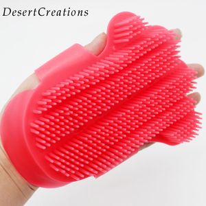 Silicone pet brush Glove Touch Gentle Efficient Pet Grooming Dogs Bath cleaning Supplies Dog Accessories