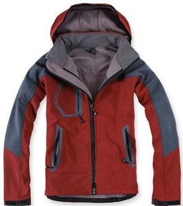 wan 고품질 남성용 재킷 방수 방수 바람 방수 S0ftshell 코트 재킷 크기 S-XXL