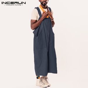 Harajuku Playsuits Rampers Bol pantolonlar tulumlar erkek pantolon tulumlar kovboy tulum geniş bacaklar pantolon hiphop eşofman