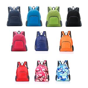 Women Portable Multifunctional Travel Bags Foldable backpack Shoulder Bags 10colors