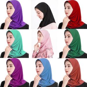 Women Muslim Hijab Scarf Shawl Wrap Islamic Head Wraps Soft Long Turban Headband Solid Plain Colors High Quality Turban YP770