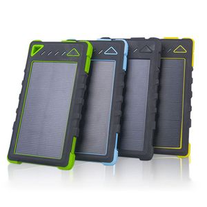 Whosale 10000mAh 2 Porta USB Solar Power Bank Caricatore Batteria di backup esterna con scatola al dettaglio per iPhone iPad Samsung Mobile Phone