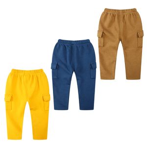 2017 children's clothing autumn and winter new children's trousers Korean version of the small children's boy plus velvet thick pants