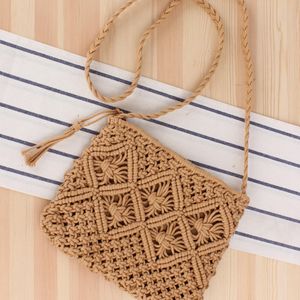 Rosa Sugao Kopplingväska Designer Purses Crossbody Väska Kvinnor Axelväskor Brw Handväska Hand-sårvävor Sommarstrandväska Straw Väskor