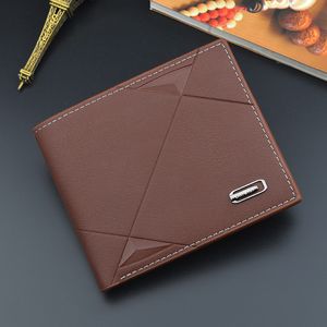 3pcs 2020 mens högkvalitativa läder plånbok fickor kort öppna koppling cente bifold handväska vintage enkel kort man handväska