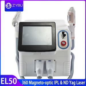 Salon IPL Hårborttagningsmaskiner med ND YAG Laser Tattoo Removal Skin Care IPL Laser Hair Removal Salon Spa Equipment