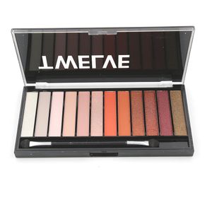 12 Lidschatten-Palette 12 Bilder/Los 12 Farben MatteShimmer Shadow Lidschatten Make-up CE017 Netto 24g