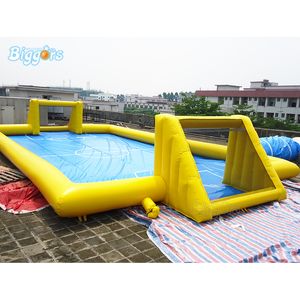 Wholesale inflatable trampolines sale resale online - Giant Gym Games Inflatable Trampoline Bouncy Football Field Inflatable Water Football Field Soccer Court For Sale