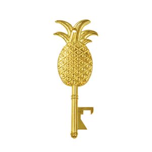 Ölöppnare flaska party dekoration ananas kreativ reklam presenter födelsedag gäst favoritet frukt tema guld med kort