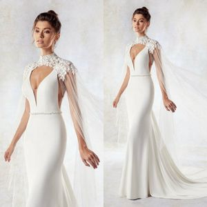 Eddy k bridal starkets на заказ на заказ свадебный воротник кружева аппликация свадебные мыс шали женщин длинные обертывания для вечерних платьев