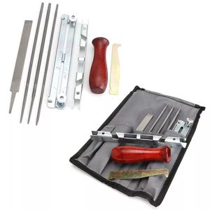 8-teiliges Kettensägen-Schärfgerät für Kettensägen, Basis-Set, Feilen, Werkzeugtasche, Wartungswerkzeuge