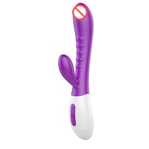 Sexspielzeug für Frauen Orgasmus 10-Gang-Massagegerät Silikon-Kaninchen-Vibrationsdildo mit leistungsstarkem G-Punkt-Klitoris-Vaginalvibrator Sex-Produkte