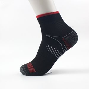 Breathable Compression Socken Anti-Fatigue Fersensporn Fersensporn Schmerz kurze Socken Laufsocken für Männer, Frauen 3 Farben