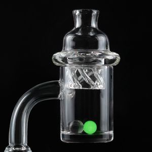 Banger al quarzo spesso 25mm XL 4mm con tubi per fumatori ciclone Spin Carb Cap Terp Pearl Flat Top chiodi 14mm 18mm maschio femmina per Bong