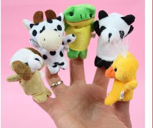 Sogar Mini-Tierfinger Baby-Plüschtier Fingerpuppen Sprechende Requisiten 10 Tiergruppen Gefüllte Plus-Tiere Kuscheltiere Spielzeuge Geschenke Gefroren