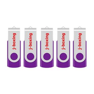 Roxo 5PCS / LOT 1G 2G 4G 8G 16G 32G 64G Rotating USB Flash Drives flash Pen Drive de alta velocidade Memory Stick de armazenamento para PC portátil Macbook