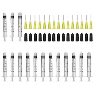 15 Pack-3ml/cc Syringes Set, 20 Ga Blunt Tip Needle with Storage Caps, Luer Lock Plastic Glue Applicator, Industrial Grade Syringe