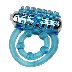 Cockring vibranti per clitoride Ritardo elastico Erezione Anello per pene in silicone Enhancer Giocattoli sessuali per coppia di uomini