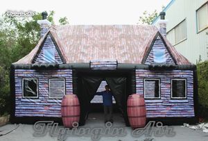 Tenda da festa gonfiabile personalizzata da 8 m, con aria soffiata, giardino da pub irlandese, bar ombreggiato da campeggio per degustazione di vini