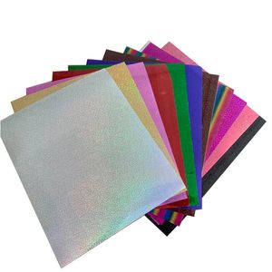 Free shipping 11 sheets A4 20cmx25cm Laser Heat Transfer Vinyl Silver Rainbow Laser Iron on Film HTV T-shirt