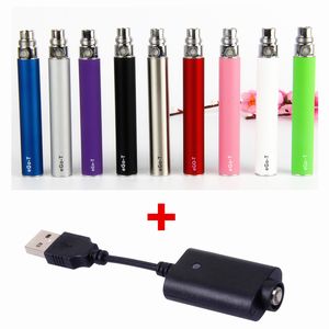 MOQ 5Pcs Sigaretta elettronica eGo-T Batteria 650 900 1100mAh Vape Pen 510 Vaporizzatore a filo con caricabatterie USB Fit Atomizzatori EGO Qualità al 100%