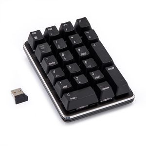 Smart 2.4G USB Wireless Keypad 21 Key Mechanical Numeric for Notebook,Desktop,Financial Accounting fast data entry Digital cordless keyboard