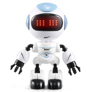 JJRC R8 Head Touch Control Mini Accompany Robot, Talk Dance Tidig utbildning Toy, DIY Gesture Alloy Body, Party Christmas Kid 'Födelsedaggåva
