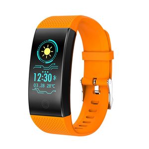 Qw18 smart armband blod syre blodtryck hjärtfrekvens övervakare Vattentät Smart Watch Fitness Tracker armbandsur för iPhone Android