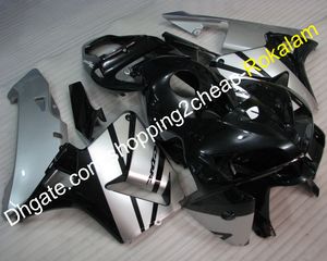 Für Honda CBR600RR F5 ABS Kunststoff Karosserie Kit 2005 2006 CBR 600RR CBR600 RR 600F5 05 06 Schwarz Silber Motorrad Verkleidung (Spritzguss)