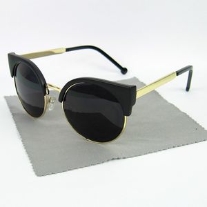 Super Designer Sunglasses Cateye Frame Women Fashion Sun Glasses Vintage Cat Eye Eyeglasses 4 Colors UV400 Free Shipment