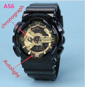 LED sports watch GA fashion men's and women's outdoor military waterproof luminous diving tourism  designer wholesale price