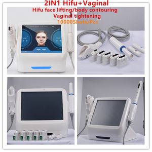 3 in 1 Hifu Vaginal Lift che rafforza il ringiovanimento della pelle del viso Rafforzamento vaginale Sollevamento 2IN1 Hifu Beauty Machine