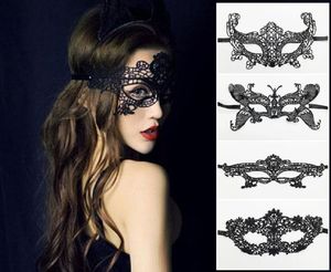 44 styles queen mask fashion black cutout mask sexy lace mask prom party halloween masquerade dance masks accessories