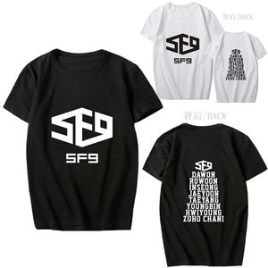 Męskie Koszulki Męskie Kobiet SF9 Koncert Produkty Powiązane Z Krótkim Rękawem List Drukowane Męskie Kobiece Koszulki Topy