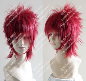 Destin/Grand ordre Fuuma Kotarou rouge cheveux courts résistant à la chaleur perruque Cosplay perruques