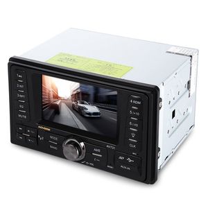 AV731 4.3インチカーオーディオステレオ12VオートVID車DVD EO AUX FM USB SD MP3プレーヤー