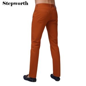 2015 Nuevos Hombres Jeans Color Candy Colors Solid Slim Fit Zipper Masculina Skinny Straight Straight Pierna Casual Moda Jeans Plus Tamaño 28-36 Y1018