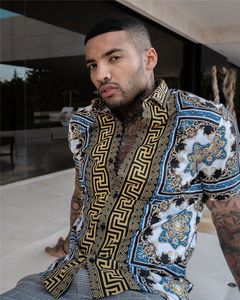 Plus Boyutlar 3XL Erkek Casual bağbozumu Gömlek Kısa Kollu Yaz Hawaii Gömlek Skinny Fit Çeşitli Desen Man Giyim Hırka Bluz