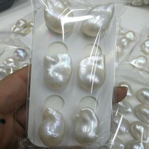 Fashion Trend Gift DIY Pearl Beads Huge Natural Cultured White Baroque 15-20mm Freshwater Pearl Necklace Loose Pearl Beads For Earrings Ring