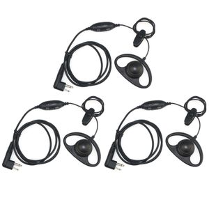 Auricolare auricolare 3X 2 pin per Motorola Radio GP88 GP300 2000 P040 PRO1150 CLS1110