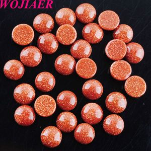 Wojiaer Natural Gemstone Round Lapis Opal Cab Cabochon 8 мм бусины подходят для подвески Diy аксессуары для ювелирных изделий BU813