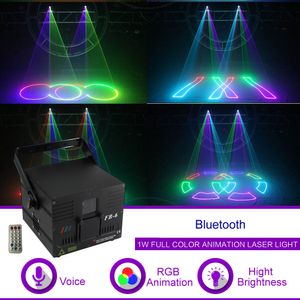 Animation Laser Ilda achat en gros de 1W DMX512 ILDA Bluetooth RGB Animation Rayon Motif Projecteur Laser Lumière DJ Party Show Gig Boîte De Nuit Éclairage de Scène Professionnel FB6 APP
