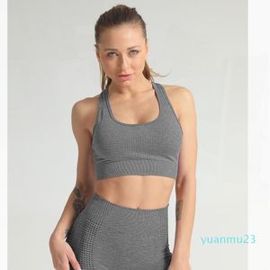 Hurtownie-Sport Bras Yoga Plus Size Wyściełane Biustonosz Push Up ActiveWear Dla Kobiet Strappy Sports Fitness Biustonosz Gym Sexy Girl Seamless Trening Top