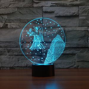 12 Constellation 3D Lampe 7 Colors Change Atmosphere Night Light Acrylic Touch USB LED Table Lamp for bedroom home decor novelty lighting