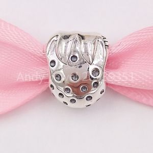 Andy Jewel Authentic 925 Sterling Silver Beads 20Th Anniversary Strawberry Sterling Charm Charms Fits European Pandora Style Jewelry Bracelets &