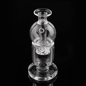 Raucherzubehör Carb Cap-Ständer Glashalter und Zyklondreher rosa lila für 25-mm-Quarz-Banger-Wasserbong mit flacher Oberseite