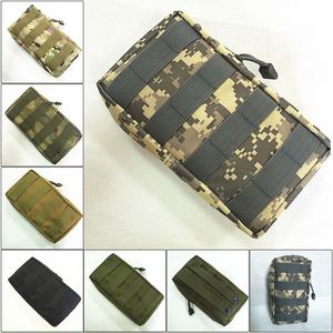 Tactical Molle Bag Bolsa Utility EDC Bolsa para Vest Backpack Belt exterior Caça cinto Military Pack Acessório Bag
