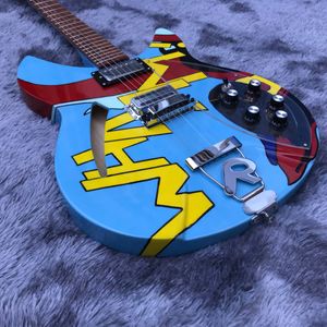 Sol Gitar toptan satış-Özel Sipariş Sol Handed Ricken Whaam Tribute Electry Guitar