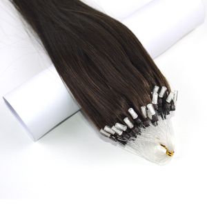 BeautyStarQuality Dark Brown # 4 Loop Micro Micro Ring Hair Extensions European Salon Link Bead Real Tip Hair