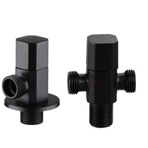 brass black angle valve for Kitchen bathroom toilet Cold and hot water stop valve